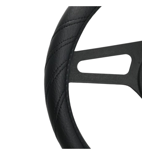 Coprivolante auto diametro 37 39cm Simoni Racing Dark eco pelle nera