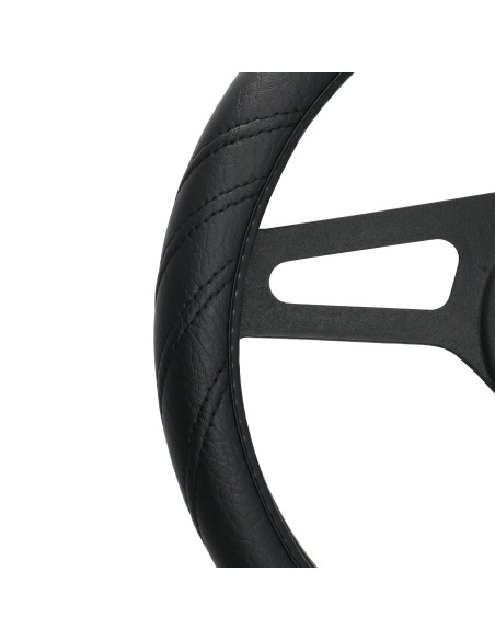 Coprivolante auto diametro 37 39cm Simoni Racing Dark eco pelle nera