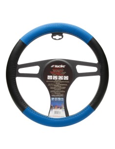 Coprivolante auto diametro 37 39cm Simoni Racing Trophy 1 eco pelle nera az