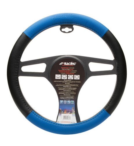 Coprivolante auto diametro 37 39cm Simoni Racing Trophy 1 eco pelle nera az