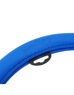 Coprivolante auto diametro 37 39cm Simoni Racing Trophy 1 eco pelle nera az 2