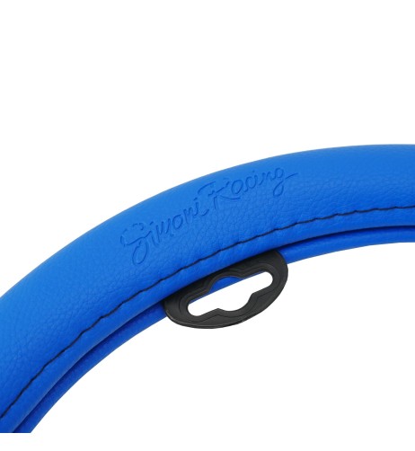 Coprivolante auto diametro 37 39cm Simoni Racing Trophy 1 eco pelle nera az