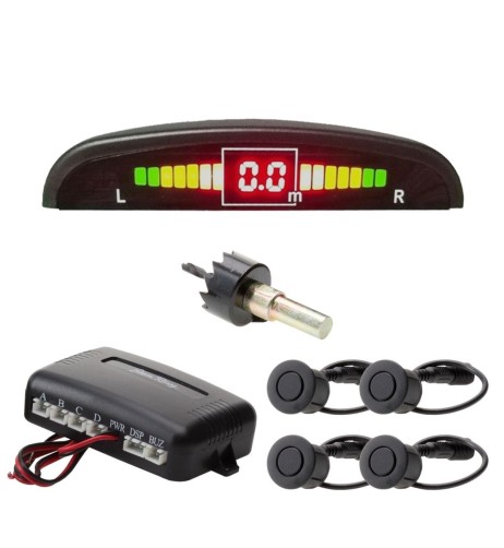 Kit 4 sensori di parcheggio con display digitale Simoni Racing SPS 2