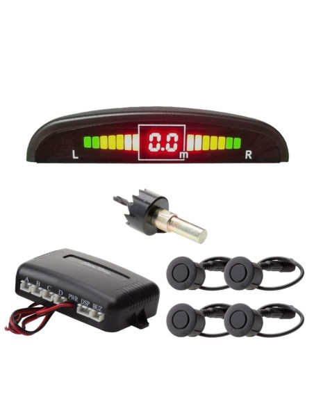 Kit 4 sensori di parcheggio con display digitale Simoni Racing SPS 2