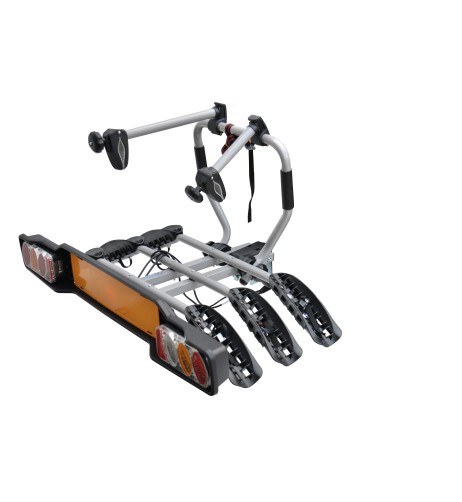 Portabici per gancio traino inclinabile Siena 3 bici