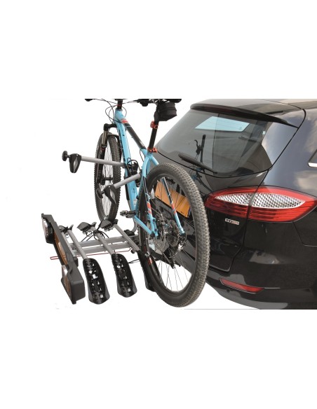 Portabici per gancio traino inclinabile Siena 3 bici