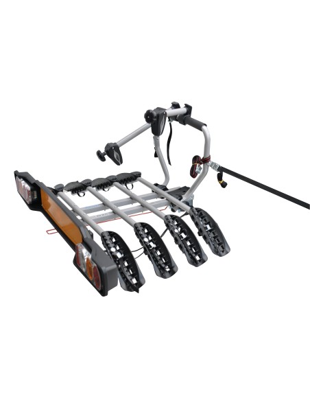 Portabici per gancio traino inclinabile Siena 4 bici