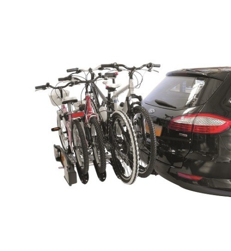 Portabici per gancio traino inclinabile Siena 4 bici