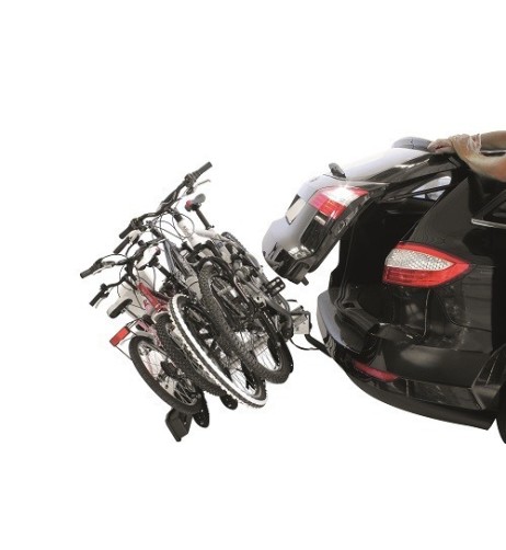 Portabici per gancio traino inclinabile Siena 4 bici