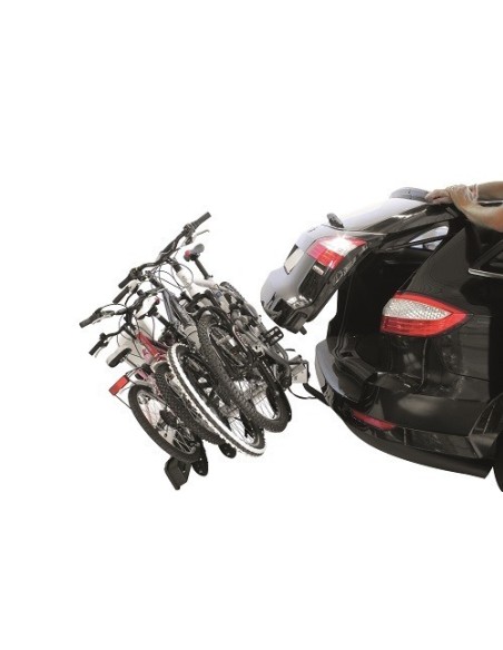 Portabici per gancio traino inclinabile Siena 4 bici
