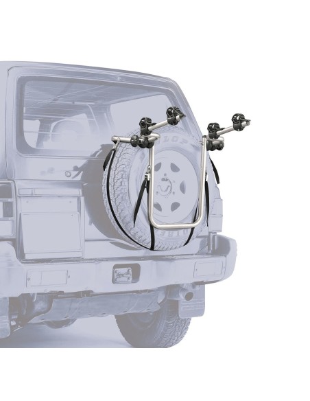 Portabici posteriore per ruota di scorta fuoristrada 2 bici Bike Carrier