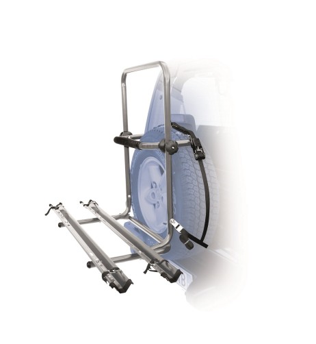 Portabici posteriore per ruota di scorta fuoristrada 2 bici Brennero