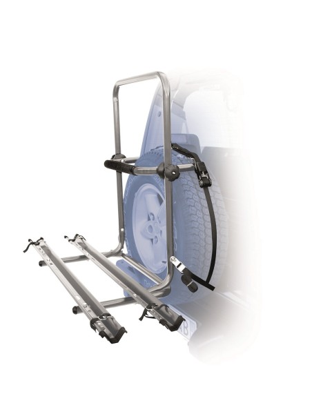 Portabici posteriore per ruota di scorta fuoristrada 2 bici Brennero