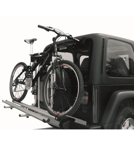 Portabici posteriore per ruota di scorta fuoristrada 2 bici Stelvio Alu