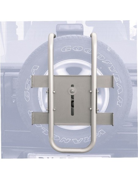 Portabici posteriore per ruota di scorta fuoristrada 2 bici Stelvio Alu