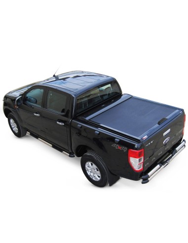 Copertura cassone avvolgibile alluminio black Ford Ranger double cab 2012-2022
