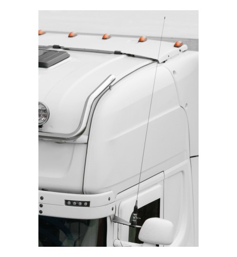 Staffa inox per antenna CB camion 40cm per Scania R Serie 5 6 2004 2017