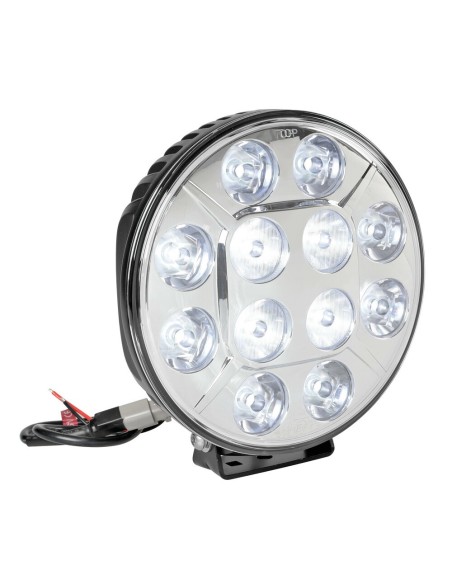 Faro supplementare impermeabile a 12 Led 9 36V 8400lm 215mm Cromo