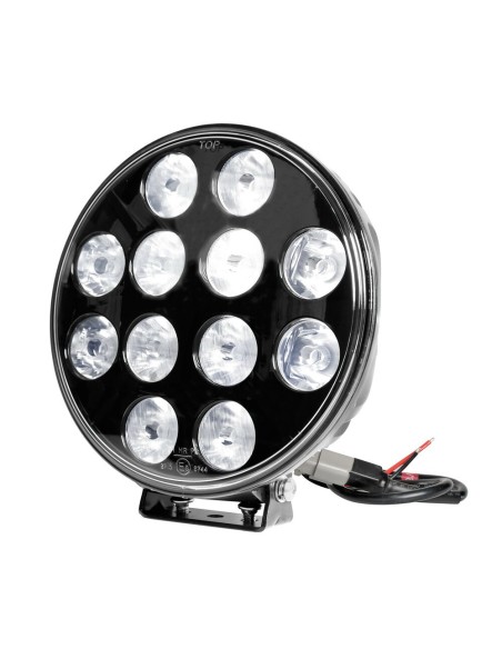 Faro supplementare impermeabile a 12 Led 9 36V 8400lm 215mm Nero