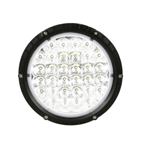 Faro ausiliario biluce 62 LED 10 30V 6000K impermeabile IP67 rotondo 195mm