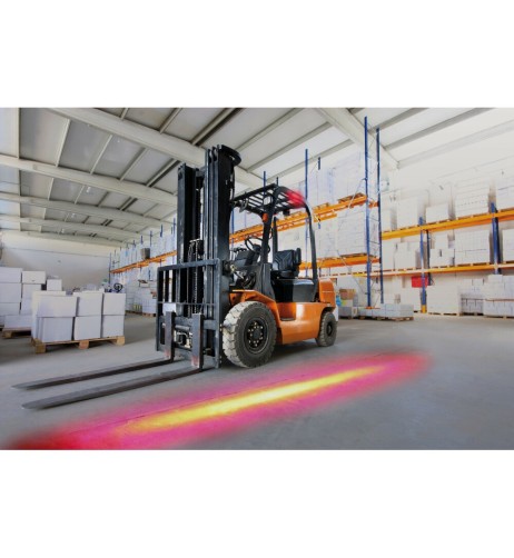 Faro lineare di segnalazione muletti LED 10 80V Luce rossa impermeabile