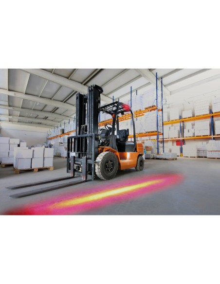 Faro lineare di segnalazione muletti LED 10 80V Luce rossa impermeabile