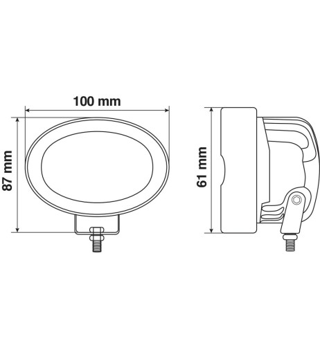 Faro lineare di segnalazione muletti LED 10 80V Luce rossa impermeabile
