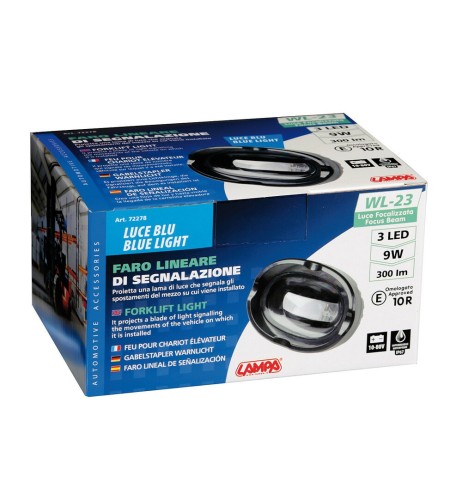 Faro lineare di segnalazione muletti LED 10 80V Luce blu impermeabile