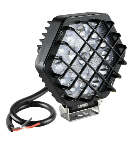 Faro ausiliario con griglia a 16 led 9 32V 52W bianco impermeabile