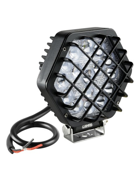 Faro ausiliario con griglia a 16 led 9 32V 52W bianco impermeabile