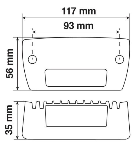 Faro ausiliario laterale 6 Led 9 32V Bianco 9W impermeabile IP67