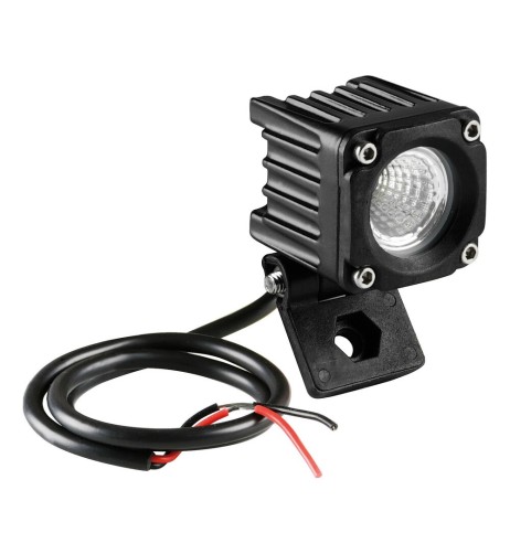 Faro ausiliario fendinebbia 1 Led 9 32V Bianco 10W impermeabile IP67