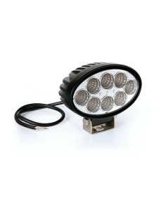 Faro ausiliario 8 LED 10 30V 6000K impermeabile IP67 ovale 142x120x66mm