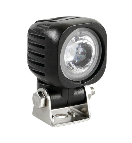 Faro ausiliario quadrato a 1 Led 10W 9 32V 900lm impermeabile omologato