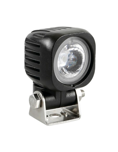 Faro ausiliario quadrato a 1 Led 10W 9 32V 900lm impermeabile omologato