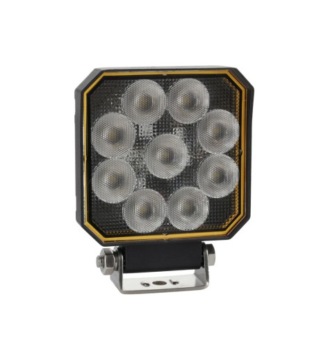 Faro ausiliario LED WL 30 10 30V 6000K impermeabile IP67 quadrato 101mm