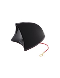 Vera antenna auto pinna di squalo adesiva nera