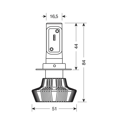 Kit di conversione a LED centralina 1pz lampada H7 10 30V 25W