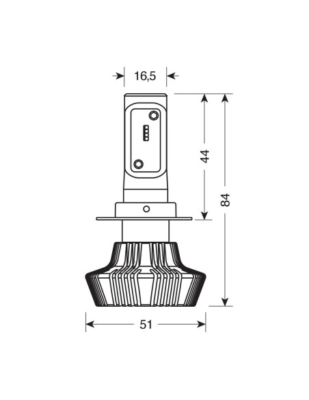 Kit di conversione a LED centralina 1pz lampada H7 10 30V 25W