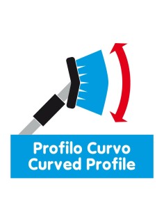 Idrospazzola Bi Level di ricambio con innesto a ghiera 2