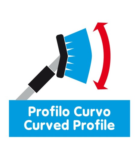 Idrospazzola Bi Level di ricambio con innesto a ghiera