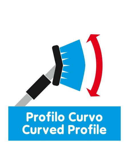 Idrospazzola Bi Level di ricambio con innesto a ghiera