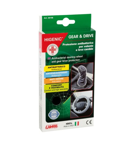 Protezioni universali antibatteriche Higenic per volante e leva cambio