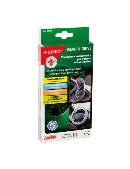 Protezioni universali antibatteriche Higenic per volante e leva cambio