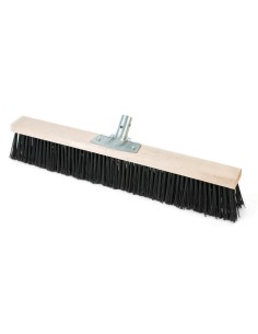 Scopa industriale in legno di faggio doppia fila di setole 60cm