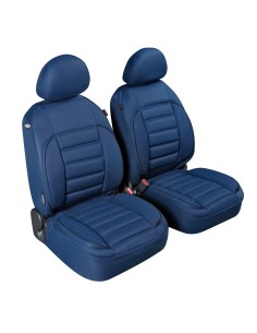 Coppia coprisedili fodere anteriori imbottiti con tasca posteriore BLU