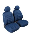 Coppia coprisedili fodere anteriori imbottiti con tasca posteriore BLU