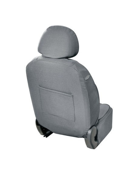 Coppia coprisedili fodere anteriori imbottiti con tasca posteriore BEIGE