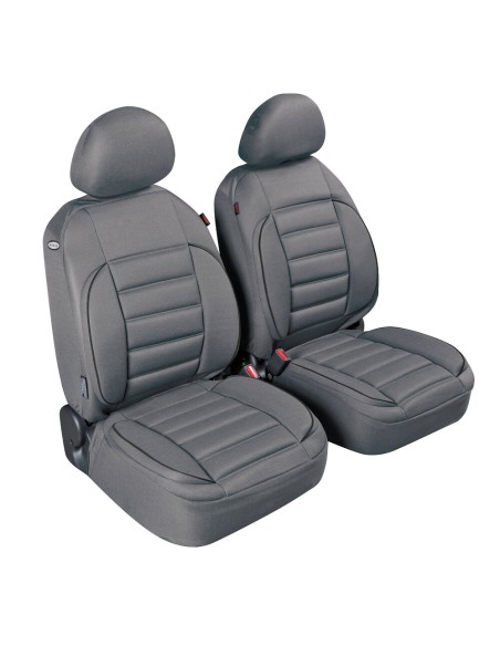 Coppia coprisedili fodere anteriori imbottiti con tasca posteriore GRIGIO