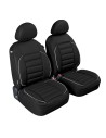 Coppia coprisedili fodere anteriori imbottiti con tasca posteriore NERO